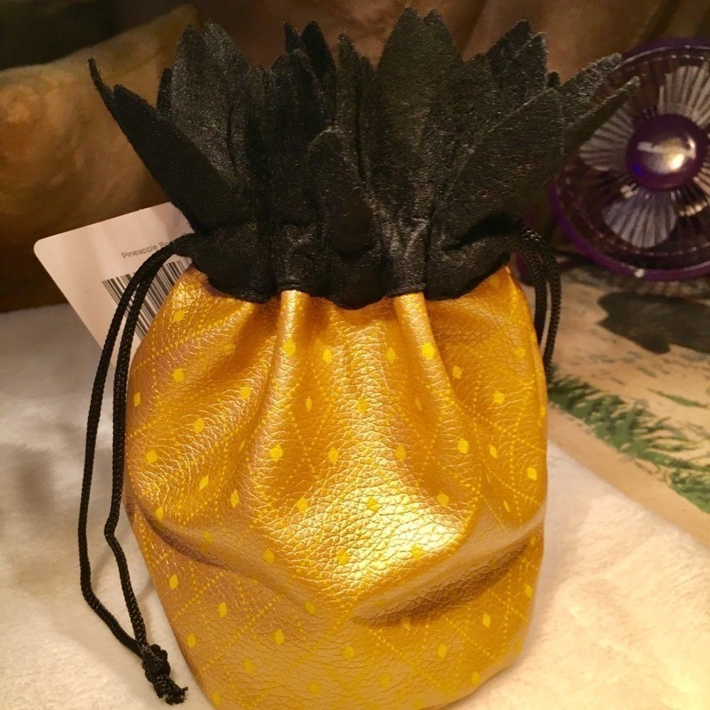 🛍Pineapple Make up Bag Mini Tote New
